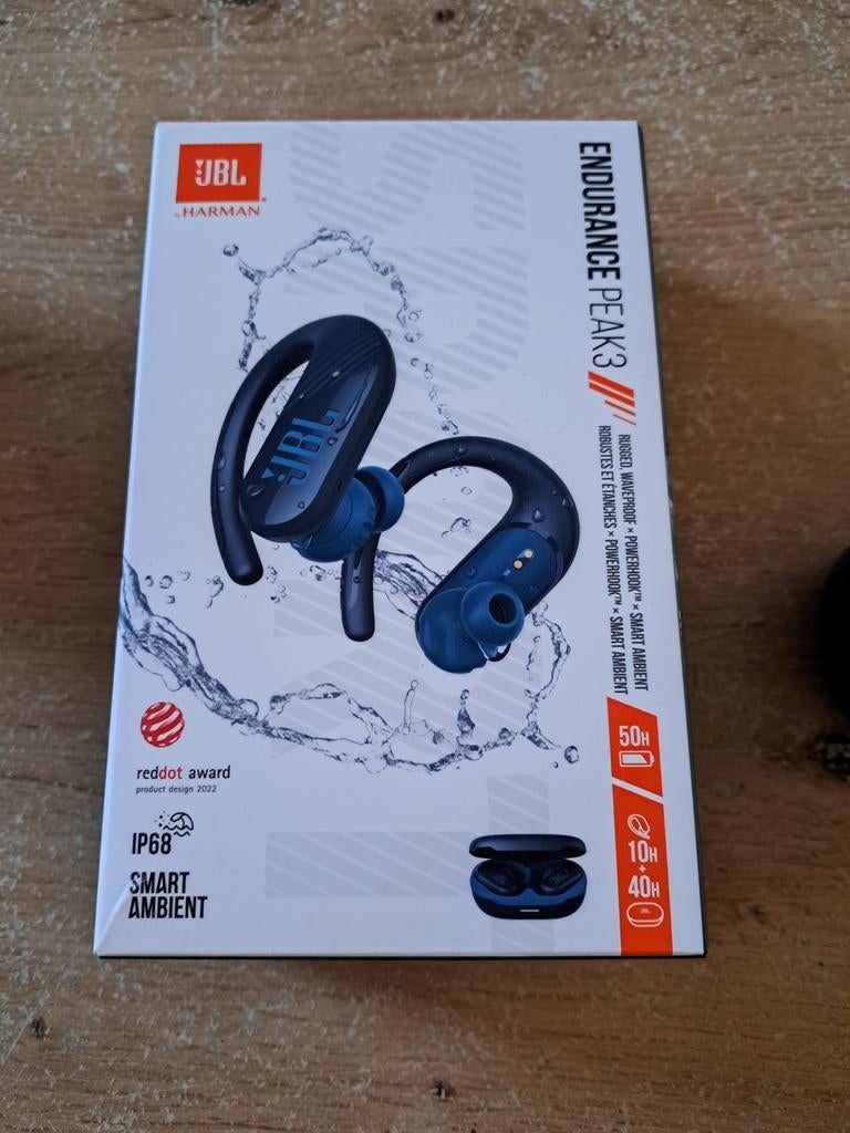 Blauwe jbl endurance Peak 3 oortjes, Ophalen