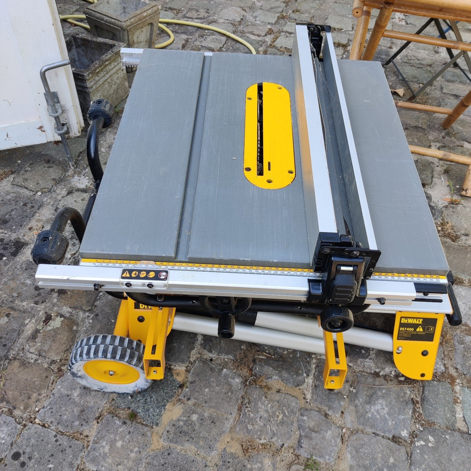 DeWalt De7400 verijdbare zaagmachine, Doe-het-zelf en Bouw, Ophalen