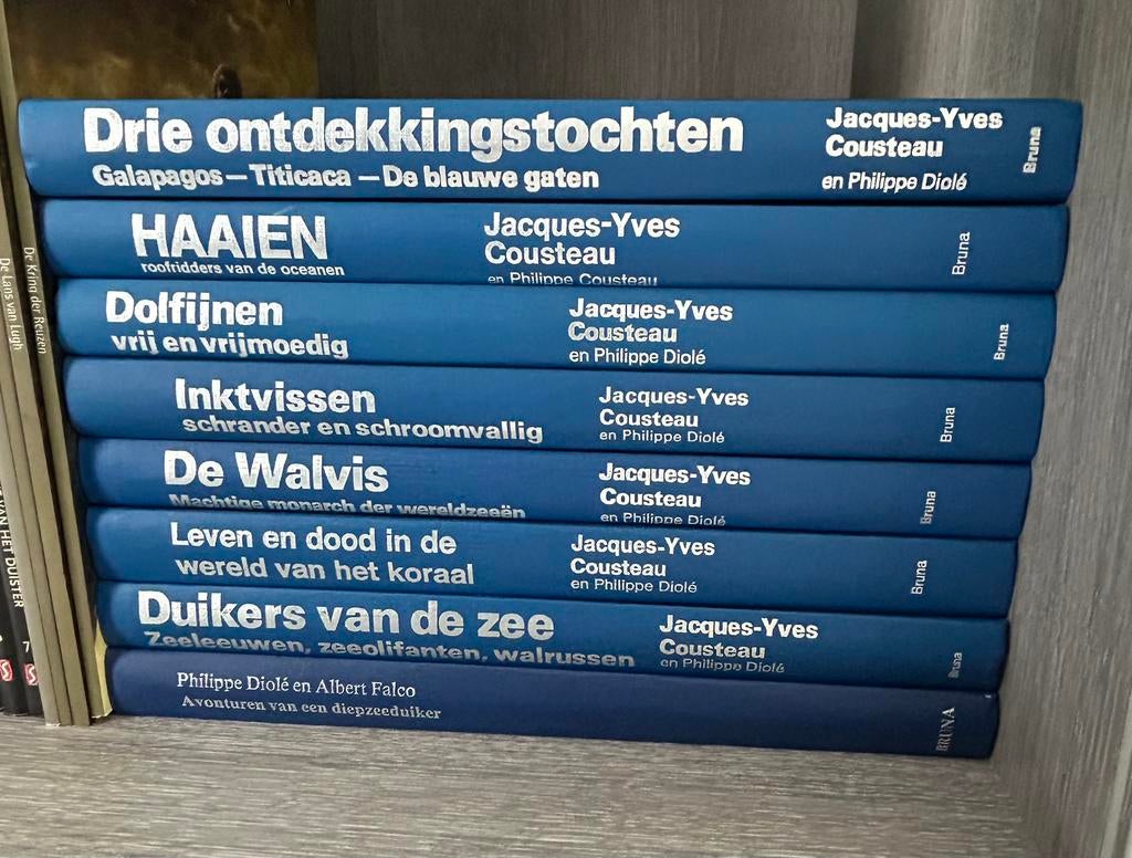 Jacques Cousteau boeken, Enlèvement, Utilisé, Animaux, Série complète