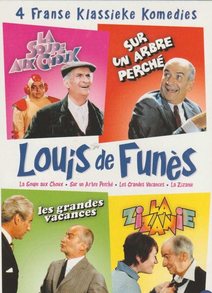 Coffret DVD - Comédie - Louis De Funés - 4 films, CD & DVD, Blu-ray, Humour et Cabaret, Film, Français, Autres formats