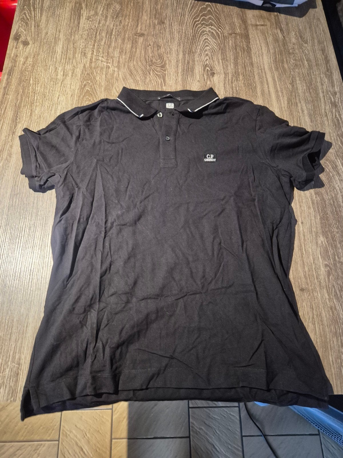 C.P. Company Polo – Zwart – XXL - Topstaat, Kleding | Heren, Ophalen, C.P. Company, Zwart, Nieuw