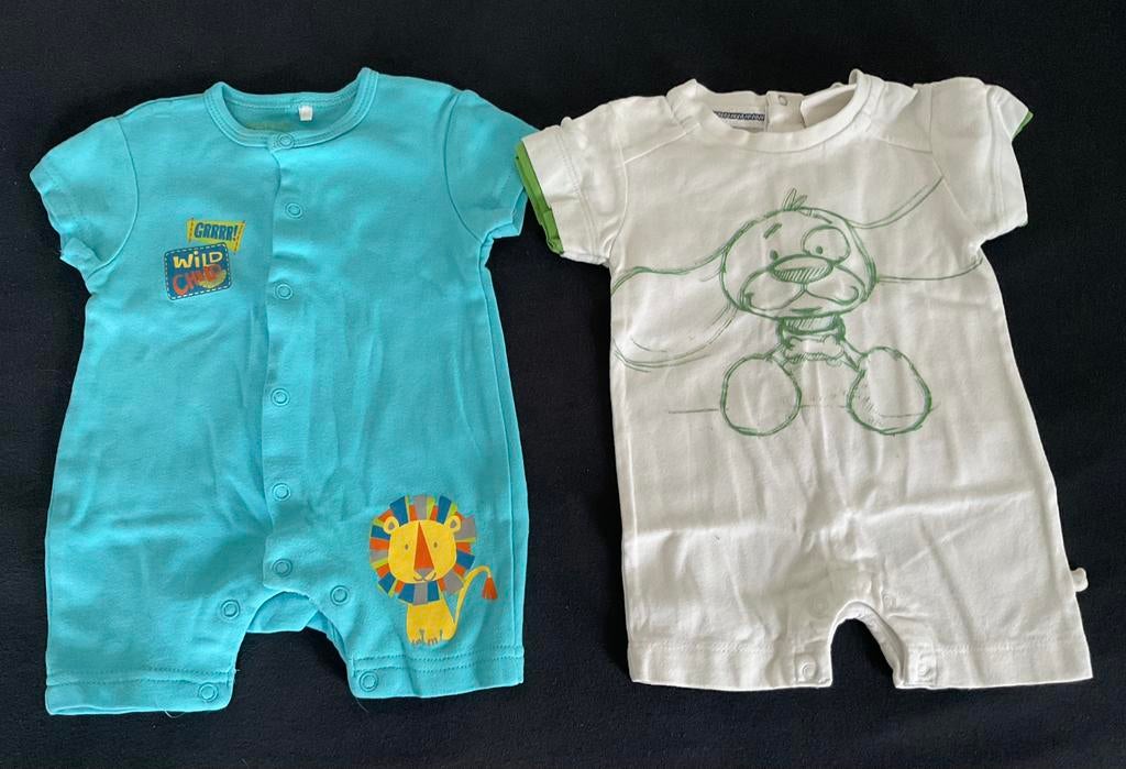 Lot de 2 Barboteuses/ pyjamas été…. Naissance, Enlèvement, Comme neuf
