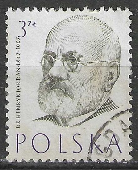 Polen 1957 - Yvert 899 - Henryk Jordan (ST), Verzenden, Polen, Gestempeld