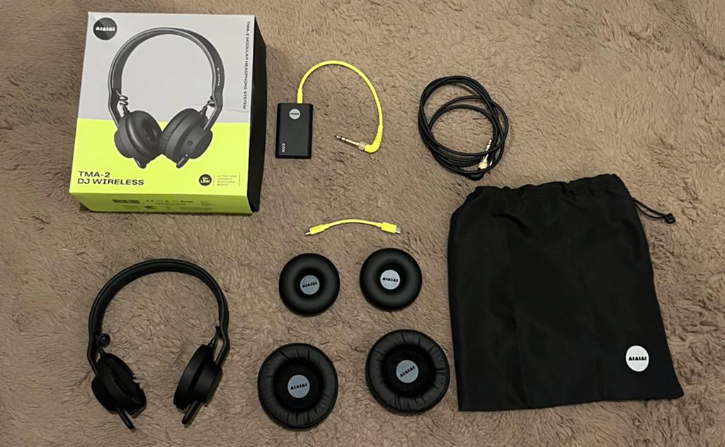 Aiaiai tma 2 wireless prof. dj&studio headphone+bag+pad, Ophalen, Zo goed als nieuw