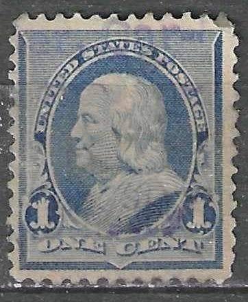 USA 1898/1899 - Yvert 97 - Benjamin Franklin - 1 c. (ST), Postzegels en Munten, Verzenden, Gestempeld