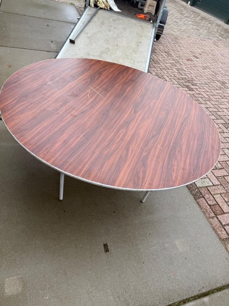 13 ronde klaptafels 150cm, Enlèvement, Utilisé, 100 à 150 cm