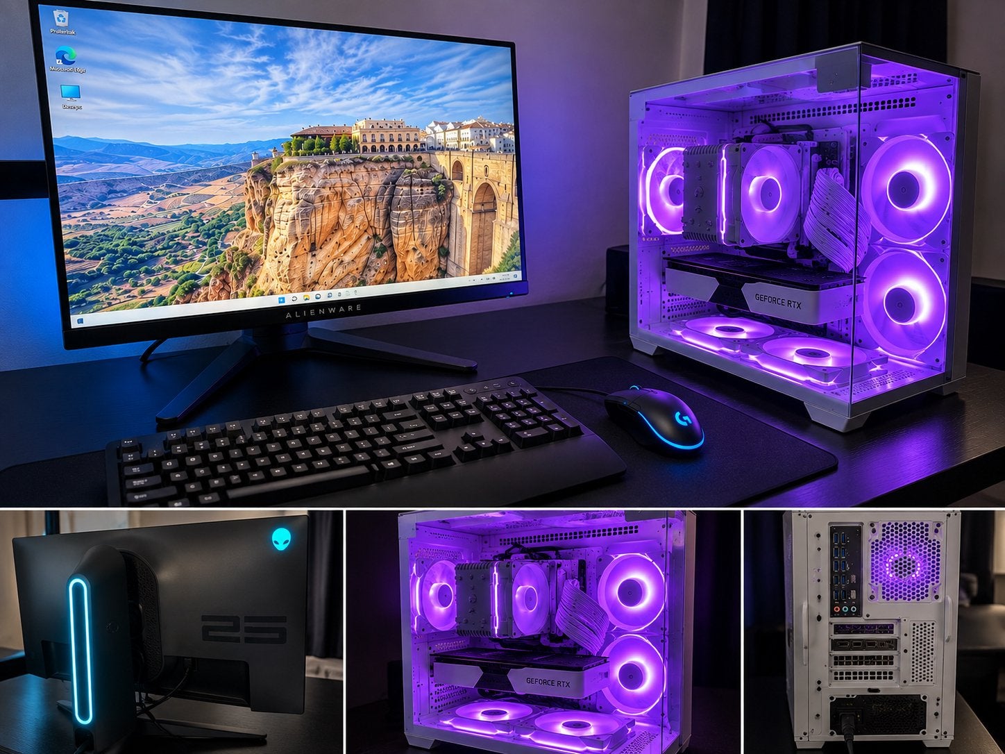 Gaming PC SETUP  + Alienware 240Hz monitor – RTX 3060ti, Enlèvement ou Envoi, Comme neuf, Gaming, SSD
