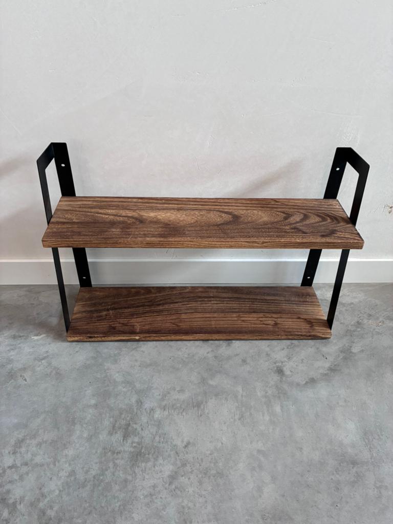 Zwevende wandplank 2-laags 62cm, Ophalen, Zo goed als nieuw