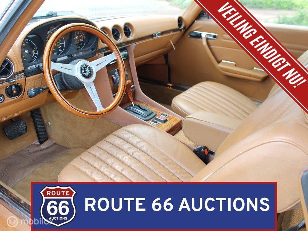 Mercedes-Benz 450 SL | 1979 | Route 66 Auctions, Auto's, Zwart, Mercedes-Benz, Bedrijf, Handgeschakeld