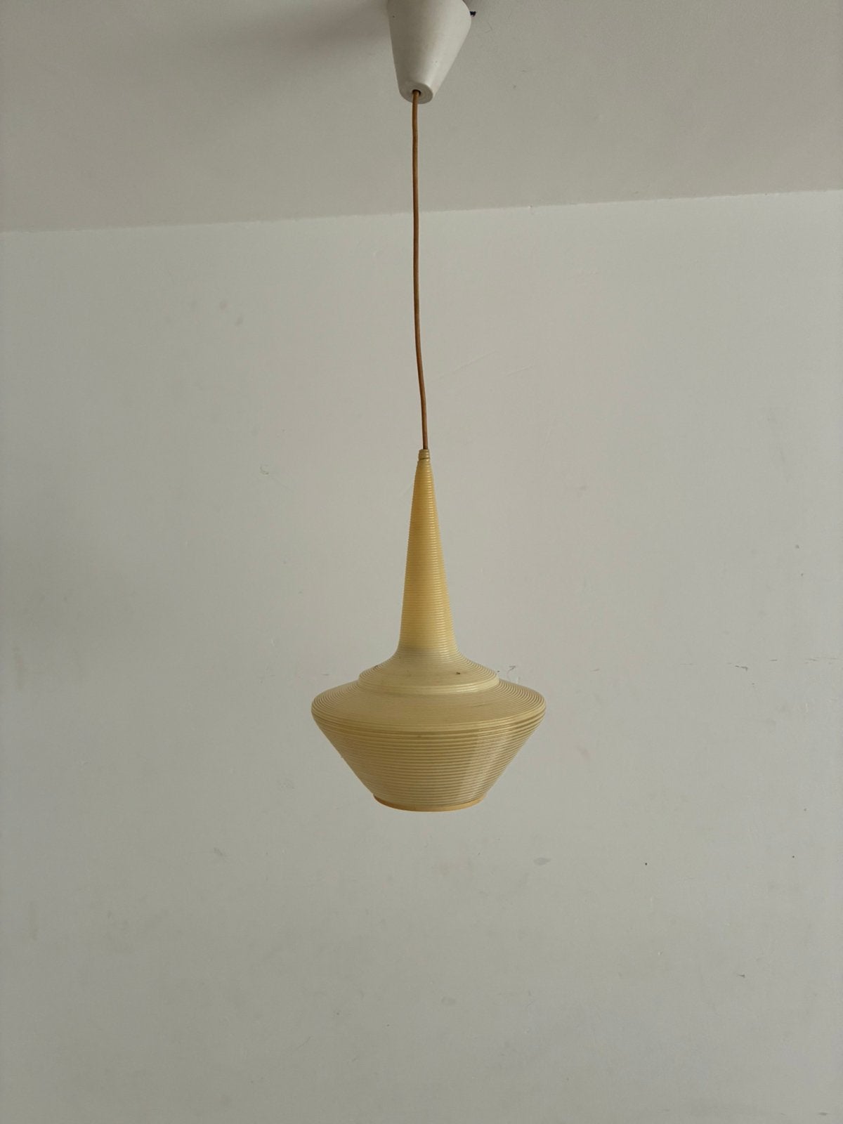 Vintage hanglamp rotaflex, Enlèvement ou Envoi, Vintage, Synthétique, E27 (grand)