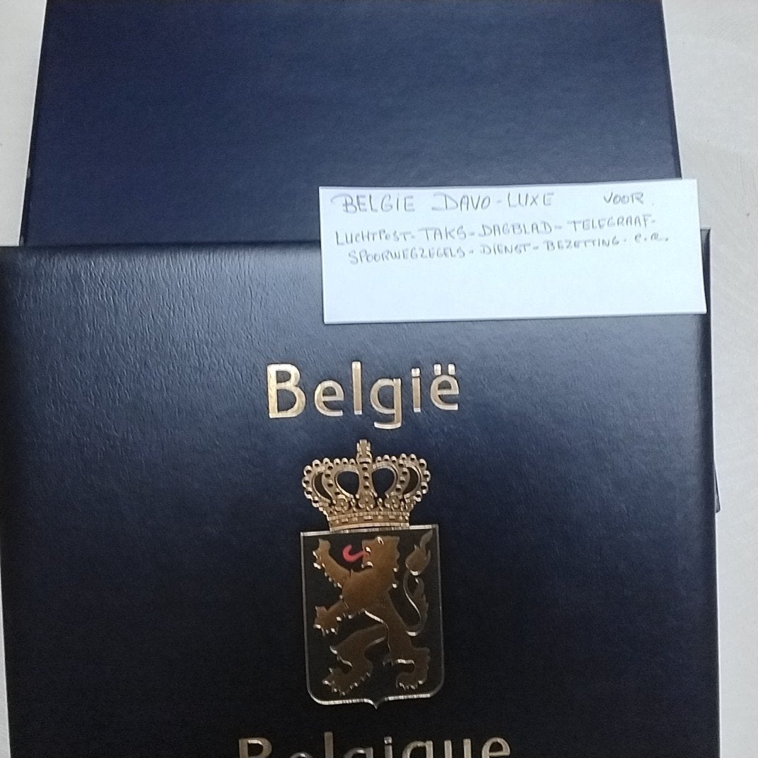 BELGIE  DAVO LUXE album voor nevengebieden  als nieuw, Postzegels en Munten, Ophalen of Verzenden