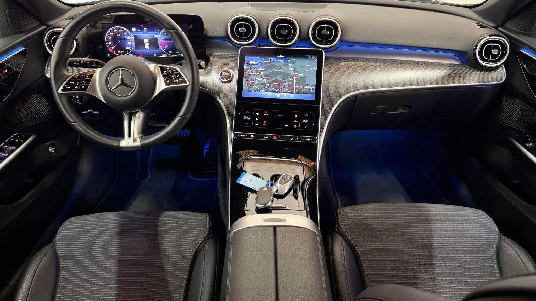 Mercedes-Benz C 200 d*Automaat*Garantie*LED*Getinte Ruiten*Z, Autos, Argent ou Gris, Achat, Euro 6, Entreprise