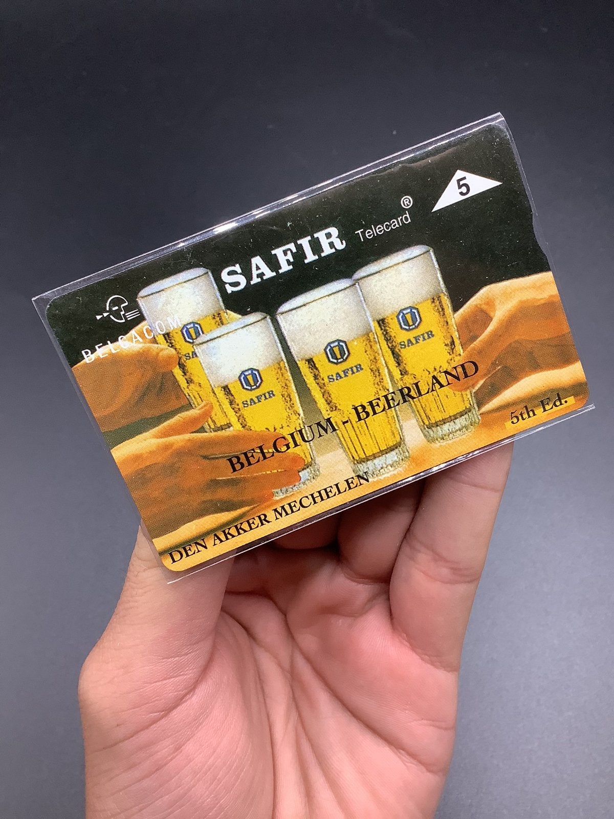Belgacom telefoonkaart Safir bier, Ophalen of Verzenden, Zo goed als nieuw