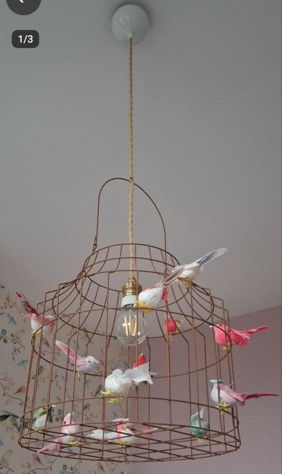 Lamp met vogels, Enlèvement