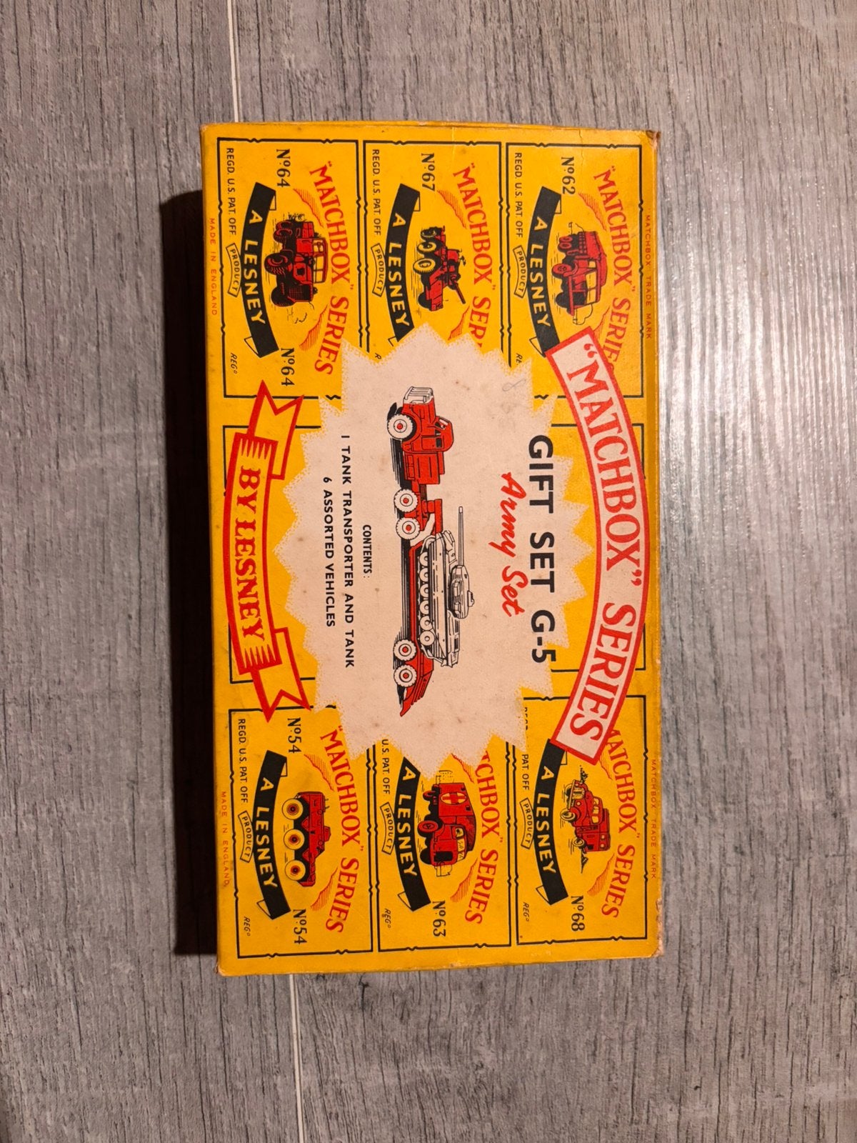 Matchbox Lesney Army Set G-5 originele doos Made in England, Ophalen of Verzenden, Zo goed als nieuw