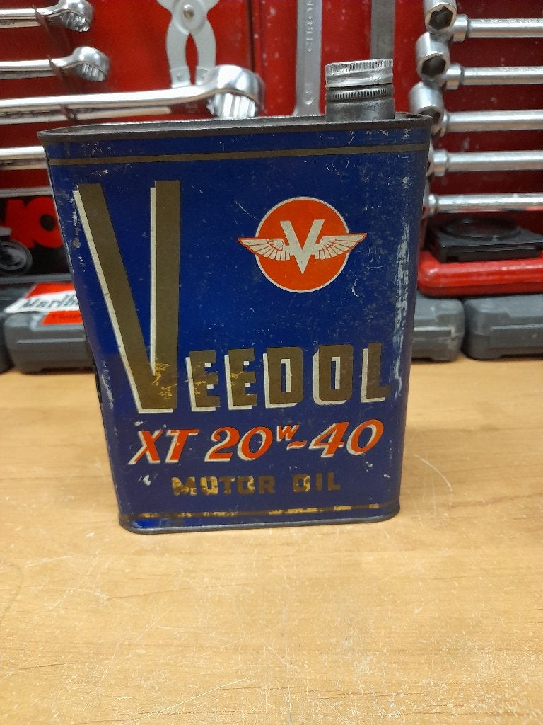 ancien bidon huile vide veedol xt 20-40, Collections, Marques & Objets publicitaires, Envoi, Utilisé, Autres types