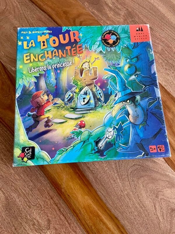 La Tour Enchantée (Gigamic) – Jeu coop. dès 5 ans – Complet, Trois ou quatre joueurs, Enlèvement, Comme neuf, Gigamic