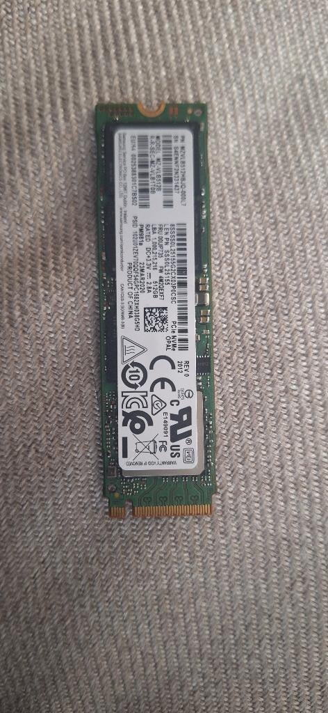 SSD Samsung 512 Gb PCIe NVME, Informatique & Logiciels, Enlèvement ou Envoi, SSD, Interne, Utilisé