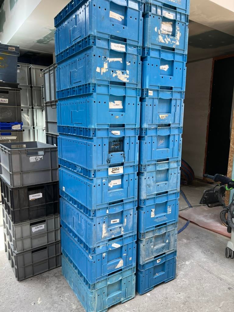 Eurobak C-KLT 6428, stapelbak, B 600 x D 400 mm, 20 stuks, Ophalen, Gebruikt, 40 tot 60 cm, 50 tot 75 cm