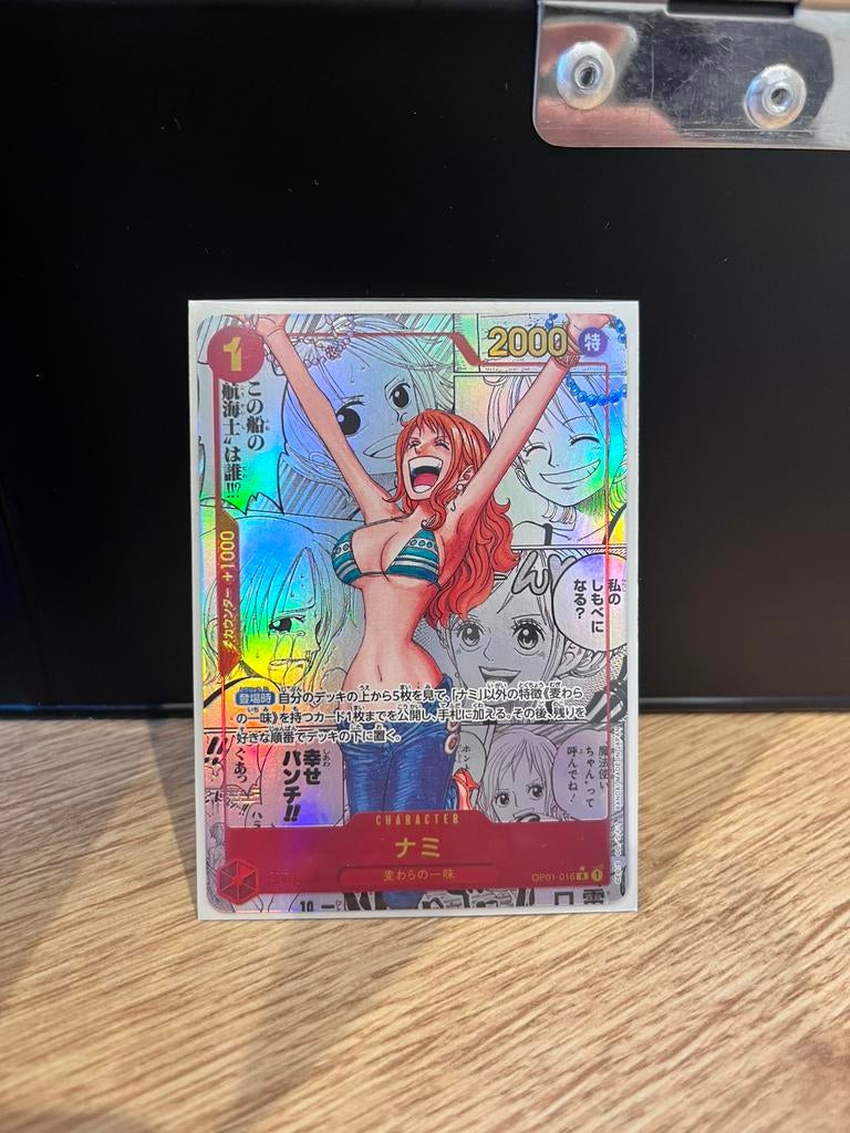 Carte One Piece Nami OP01-016 JAP, Hobby en Vrije tijd, Verzamelkaartspellen | Pokémon, Zo goed als nieuw, Booster, Ophalen