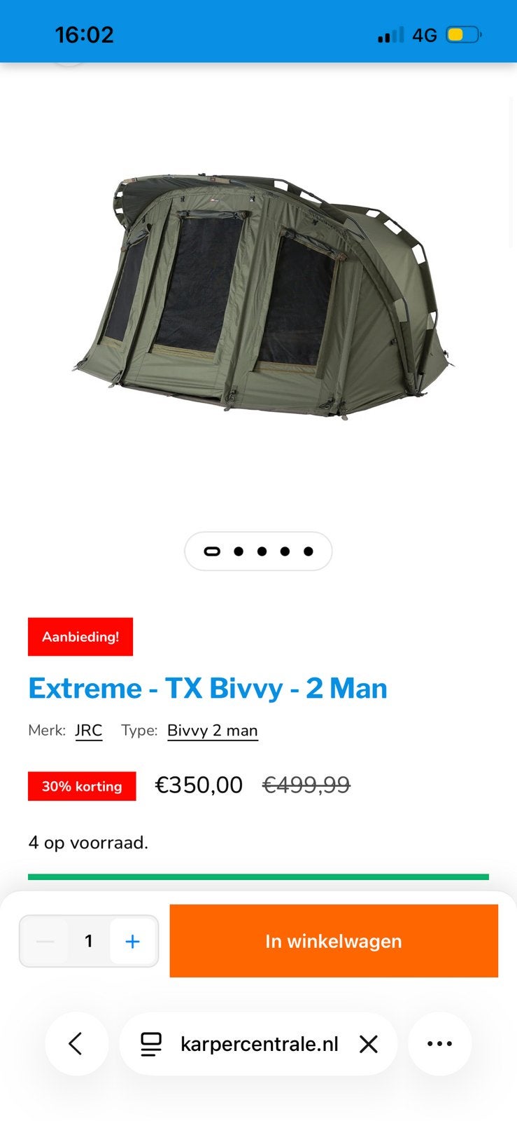 Jrc etreme 2mans, Ophalen, Zo goed als nieuw