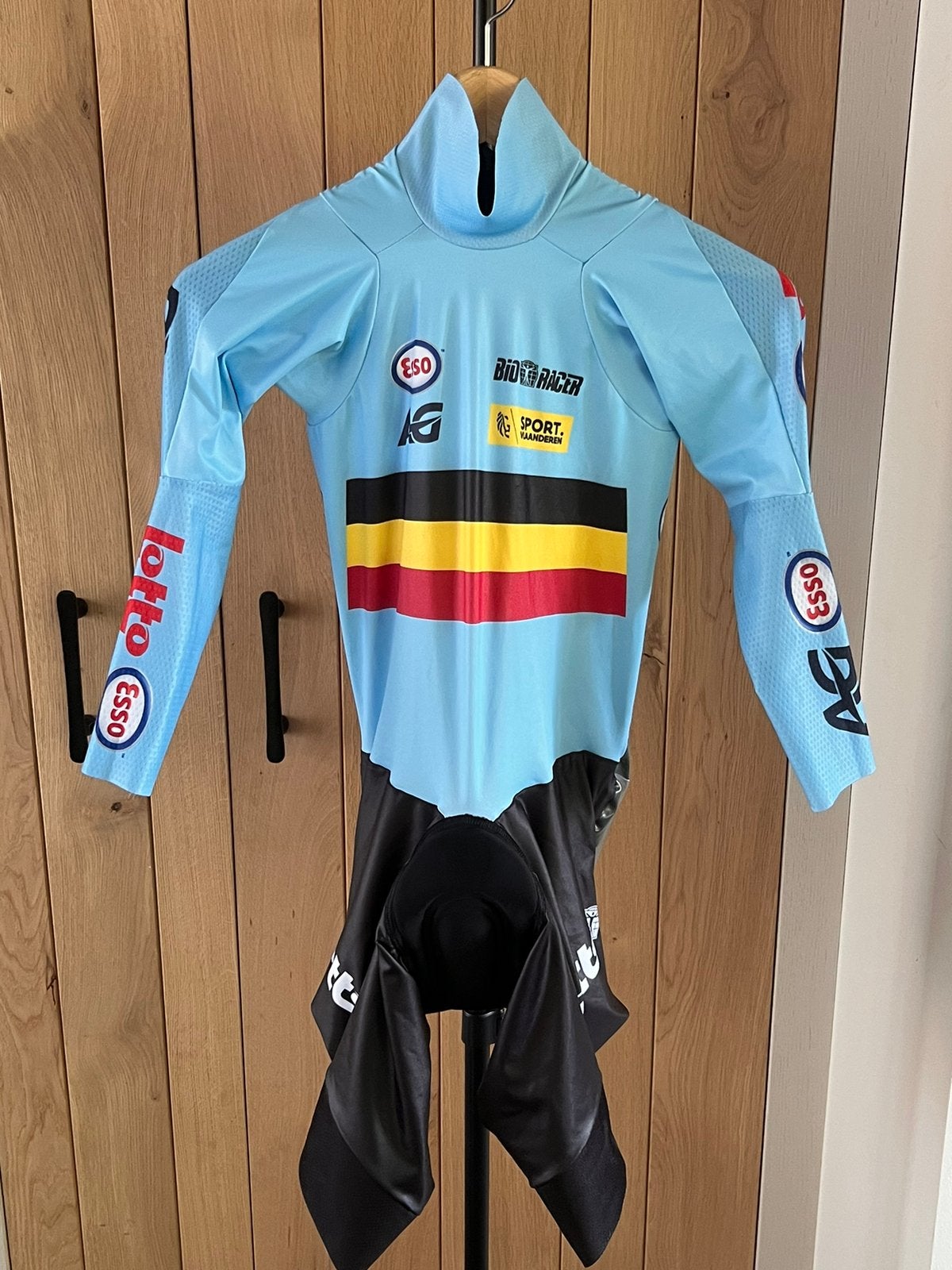 Officieel Belgian Cycling skinsuit maat 4/L, Ophalen of Verzenden, Zo goed als nieuw, L
