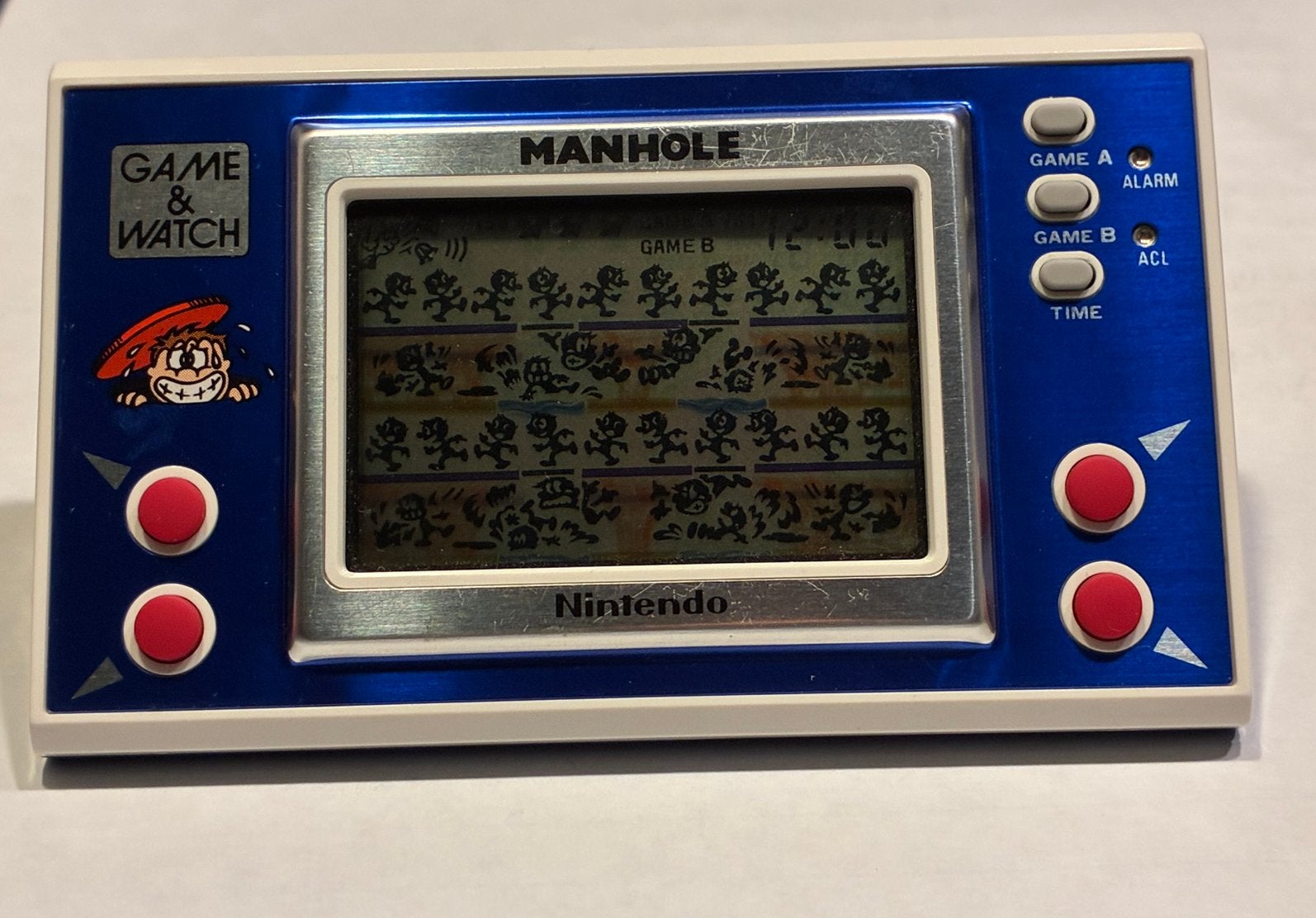 Nintendo Game & Watch Manhole NH-103 Wide Screen (1983)., 1 speler, Ophalen, Zo goed als nieuw