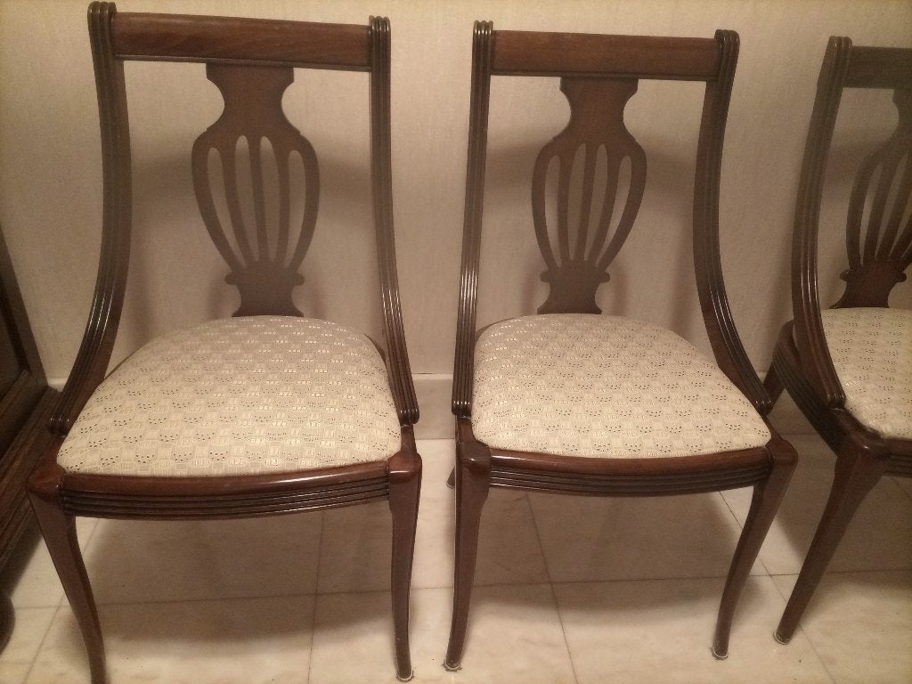 4 Regency style stoelen, Maison & Meubles, Chaises, Autres couleurs, Regency, Enlèvement, Utilisé