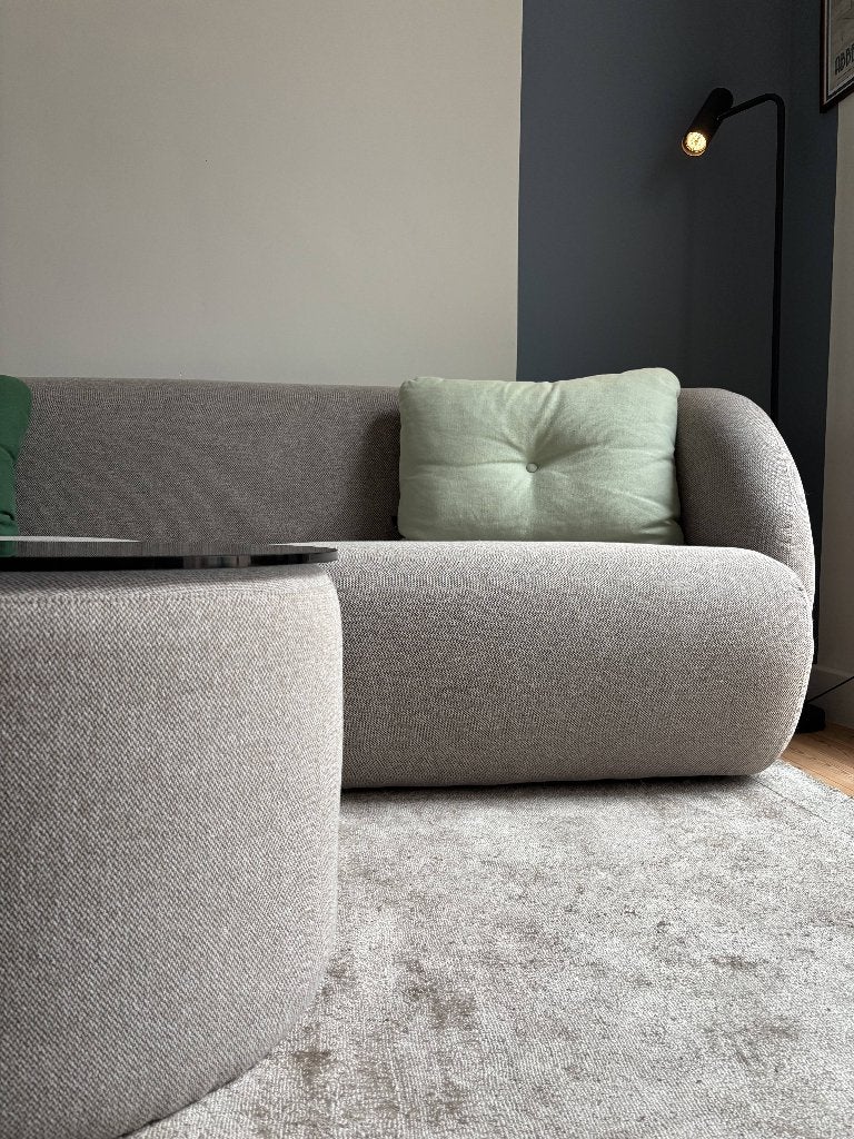 Sofa Company - 3-zits zetel Paula én poef No.9 met glasplaat, Ophalen, Hout, Scandinavisch/Deens design, Tijdloos, Modern Organisch, Japandi