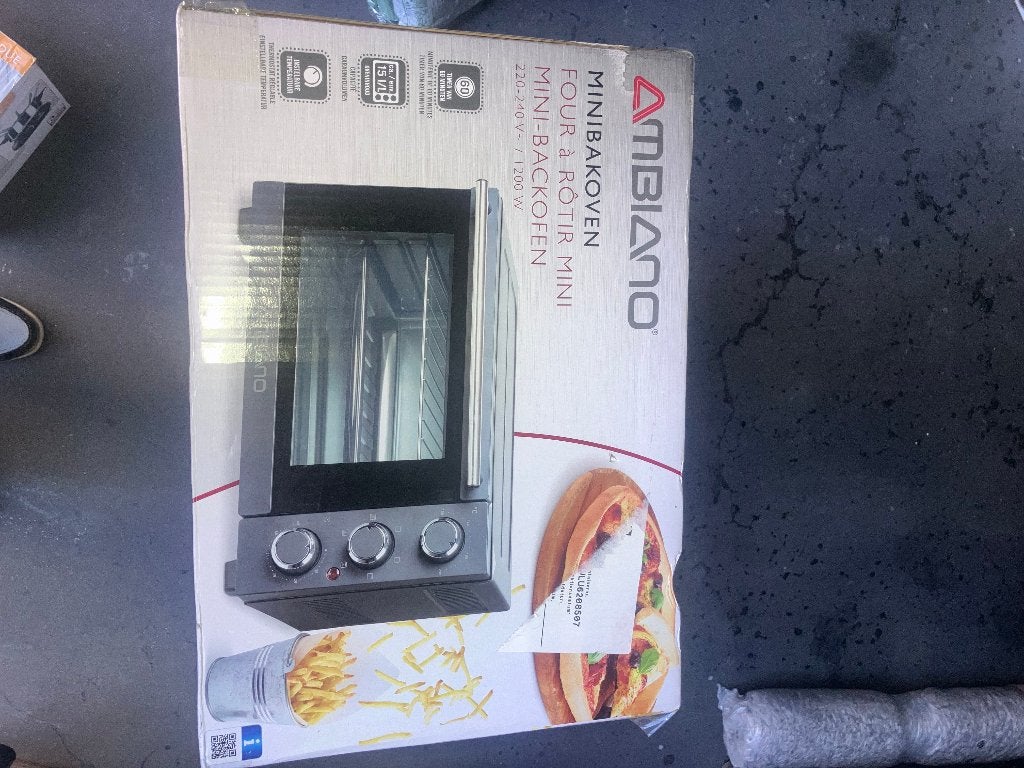Mini-four Ambiano 15 L (1 200 W), Electroménager, Fours, Neuf, Autoportant, Autres marques, Enlèvement