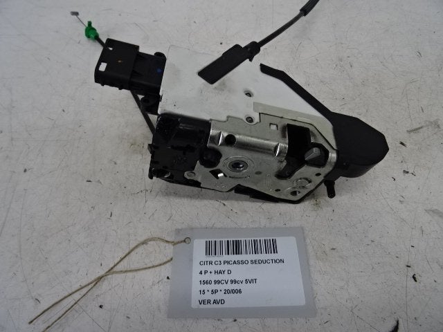 SERRURE DE PORTE AVANT DROITE Citroën C3 Picasso (SH), Autos : Pièces & Accessoires, Utilisé, Avant, Citroën