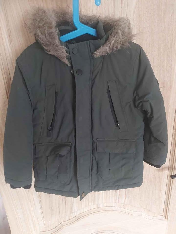 Kinder winterjas maat 104, Ophalen, Gebruikt, Jongen, Jas