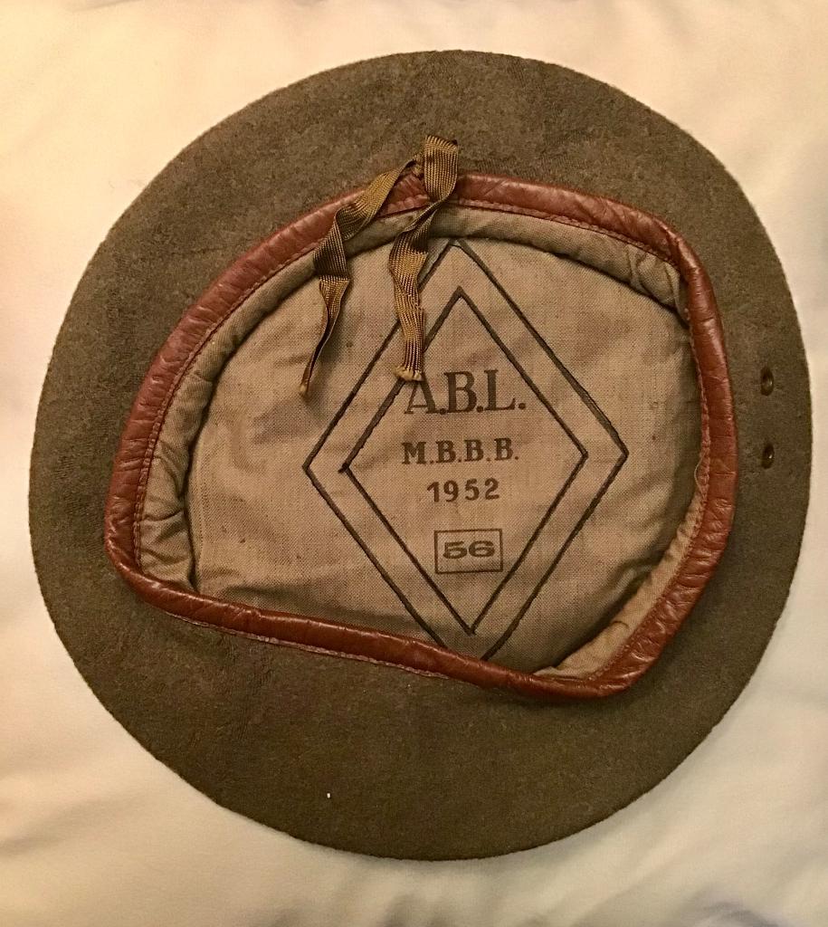 Béret belge de 1952, Ophalen of Verzenden, Landmacht