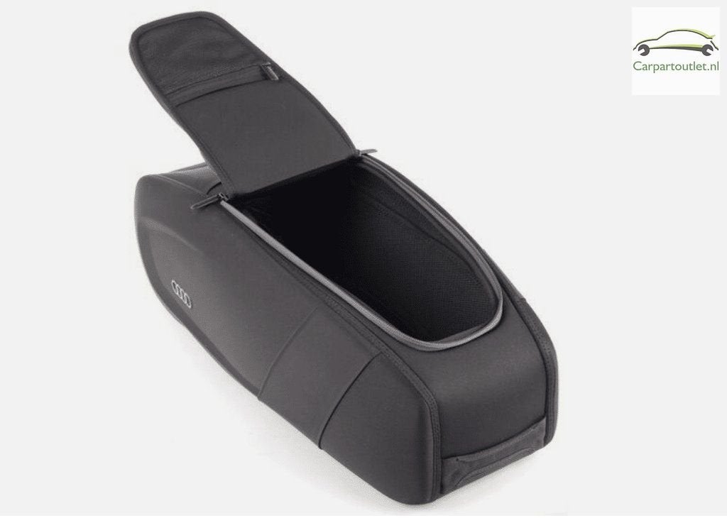 Audi zwarte opbergbox organizer armsteun achterbank 00006110, Autos : Divers, Coffres de toit, Neuf, -, -, -