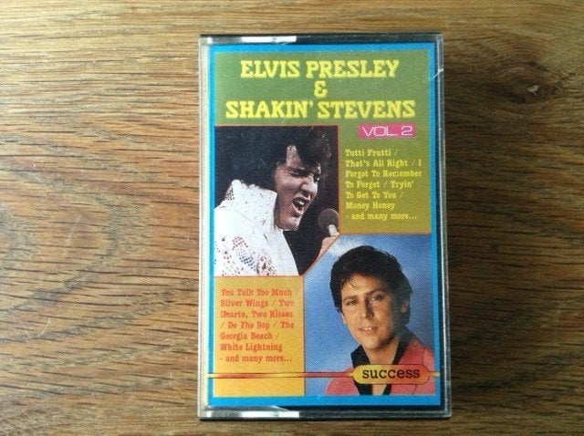 muziekcassette elvis presley & shakin' stevens, Enlèvement ou Envoi, Rock en Metal, 1 cassette audio, Originale
