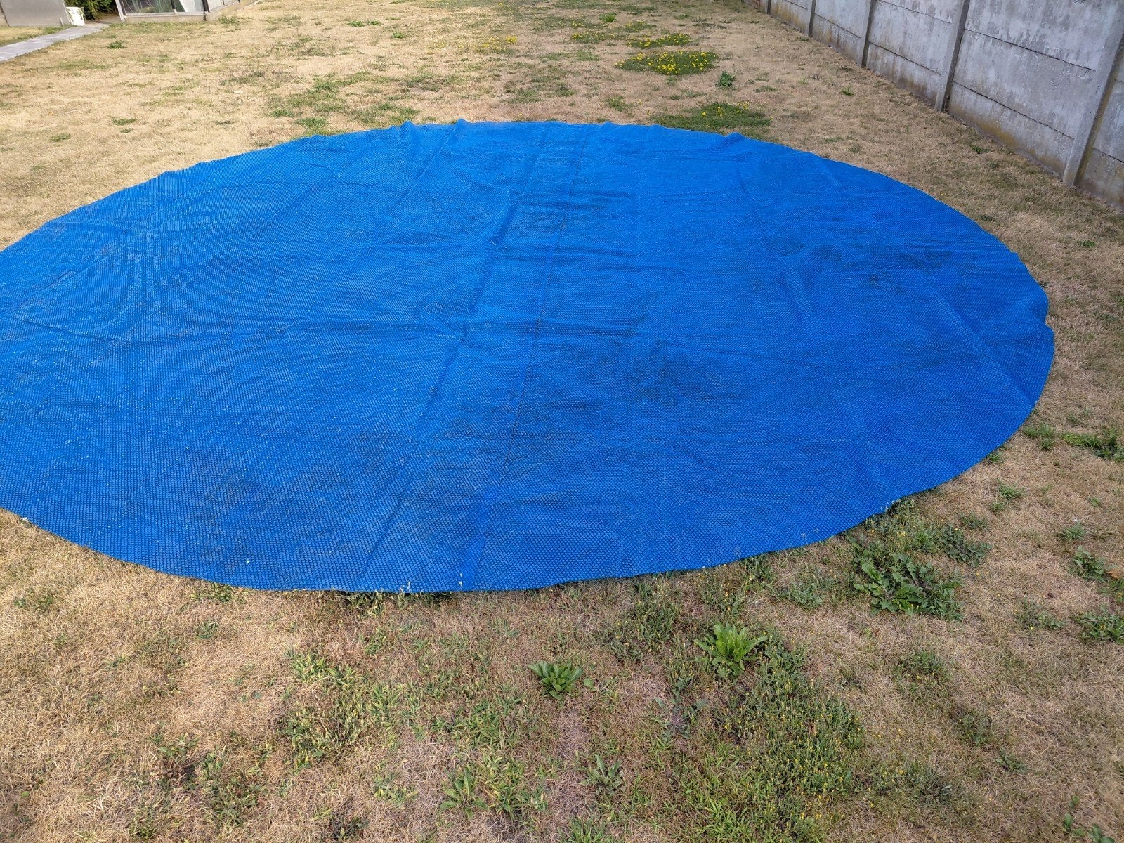 Noppenfolie voor rond zwembad , 5m30 doorsnee., Tuin en Terras, Ophalen