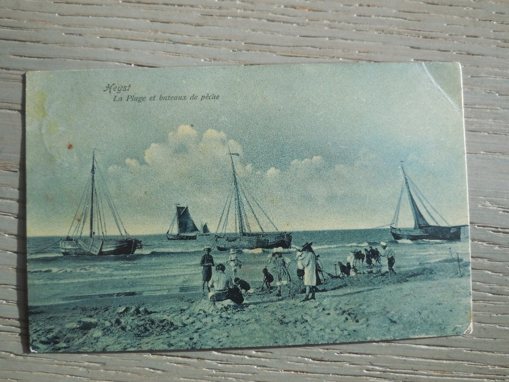 postkaart Heyst sur Mer, Verzamelen, Ophalen of Verzenden, Voor 1920, Gelopen, West-Vlaanderen
