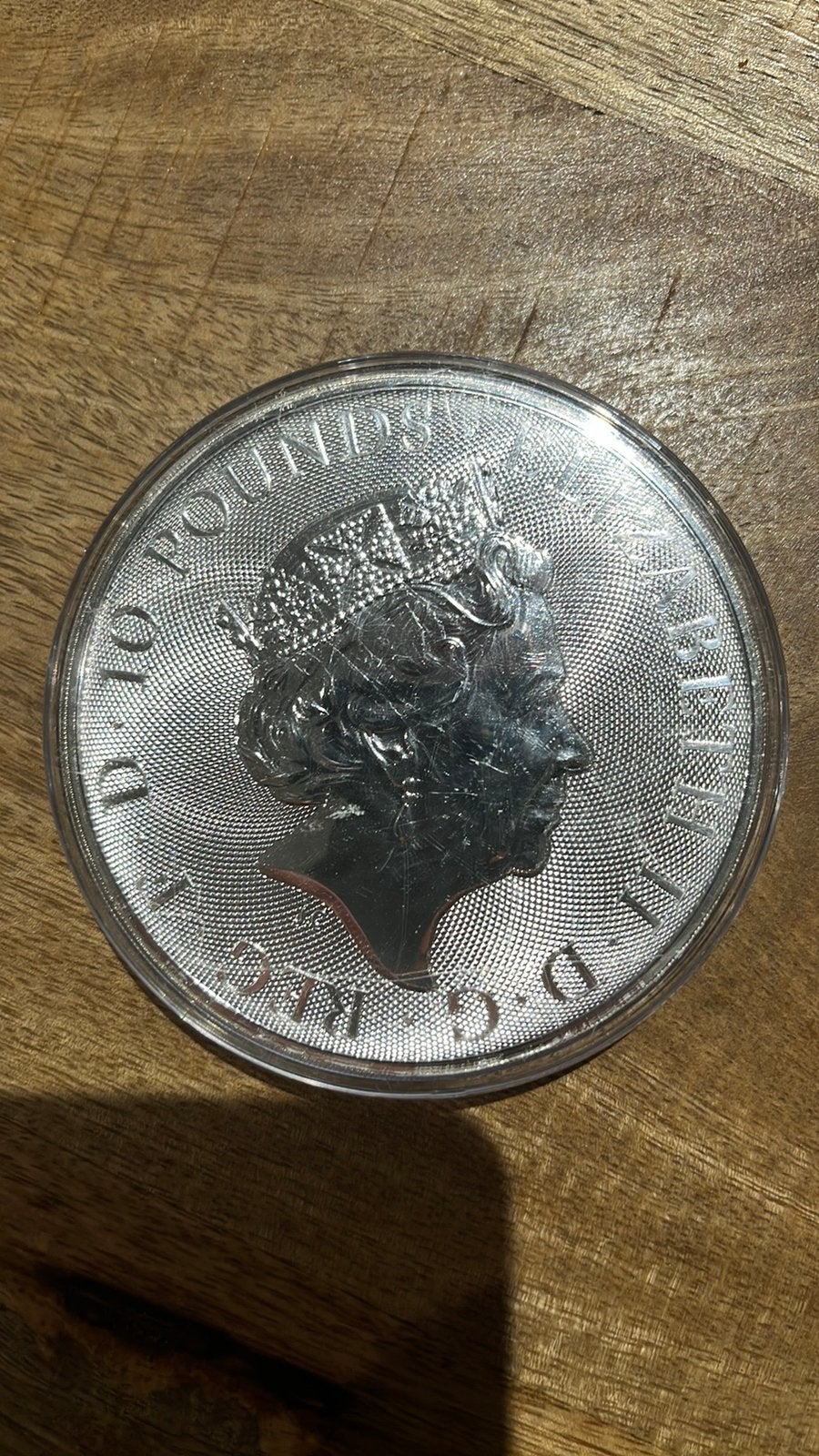 Pièce de 10 oz Royal Arms 2021, Enlèvement ou Envoi, Argent
