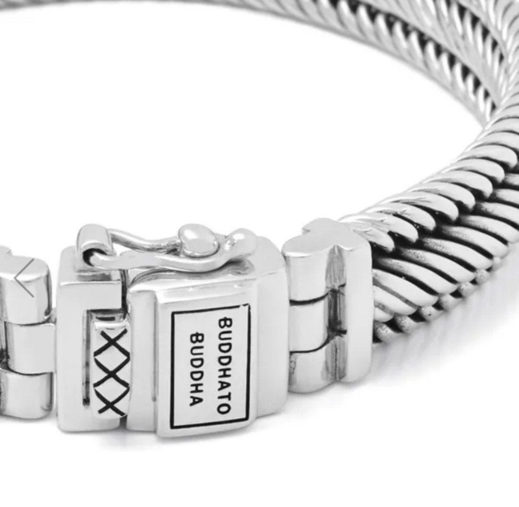 Edwin XS BUDDHA TO BUDDHA ZILVEREN armband, Handtassen en Accessoires, Armbanden, Ophalen of Verzenden