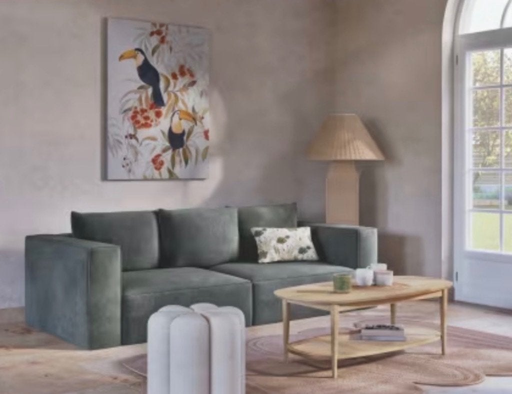 Sofa (4zit) als nieuw!, Huis en Inrichting, Ophalen, 100 tot 125 cm, Zo goed als nieuw, Rechte bank
