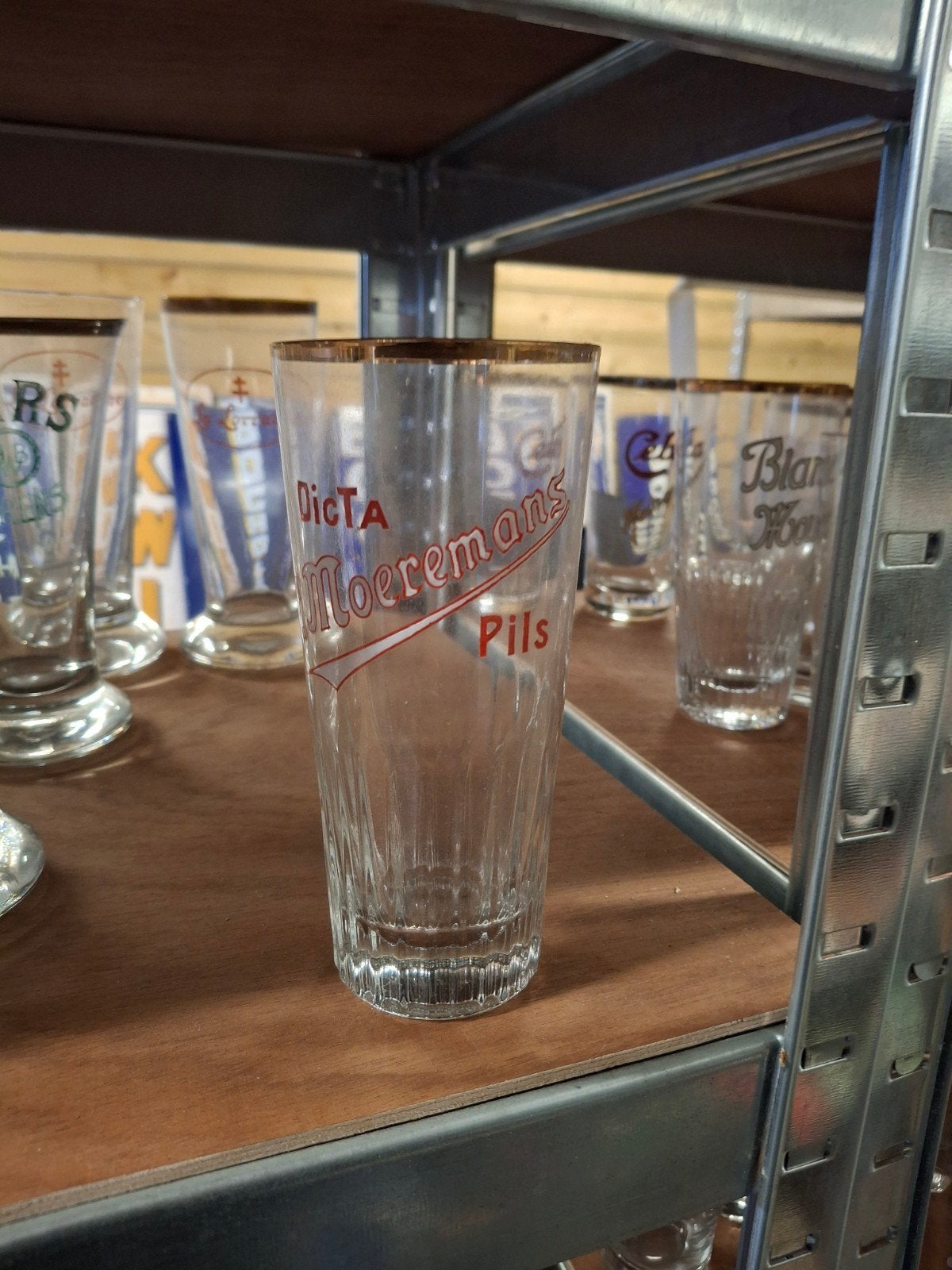 email bierglas moeremans, Verzamelen, Ophalen of Verzenden