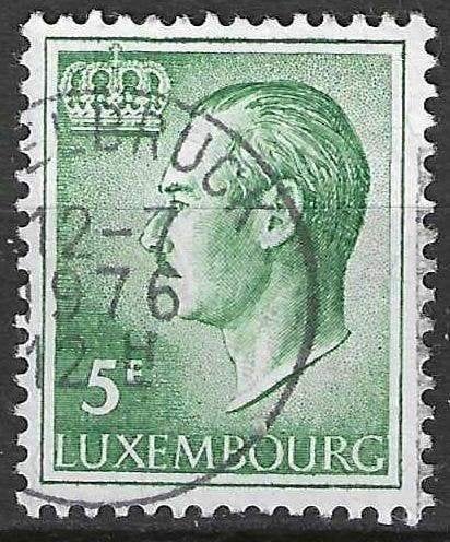 Luxembourg 1971 - Yvert 780 - Grand-Duc Jan - 5 f. (ST), Timbres & Monnaies, Timbres | Europe | Autre, Affranchi, Luxembourg, Envoi