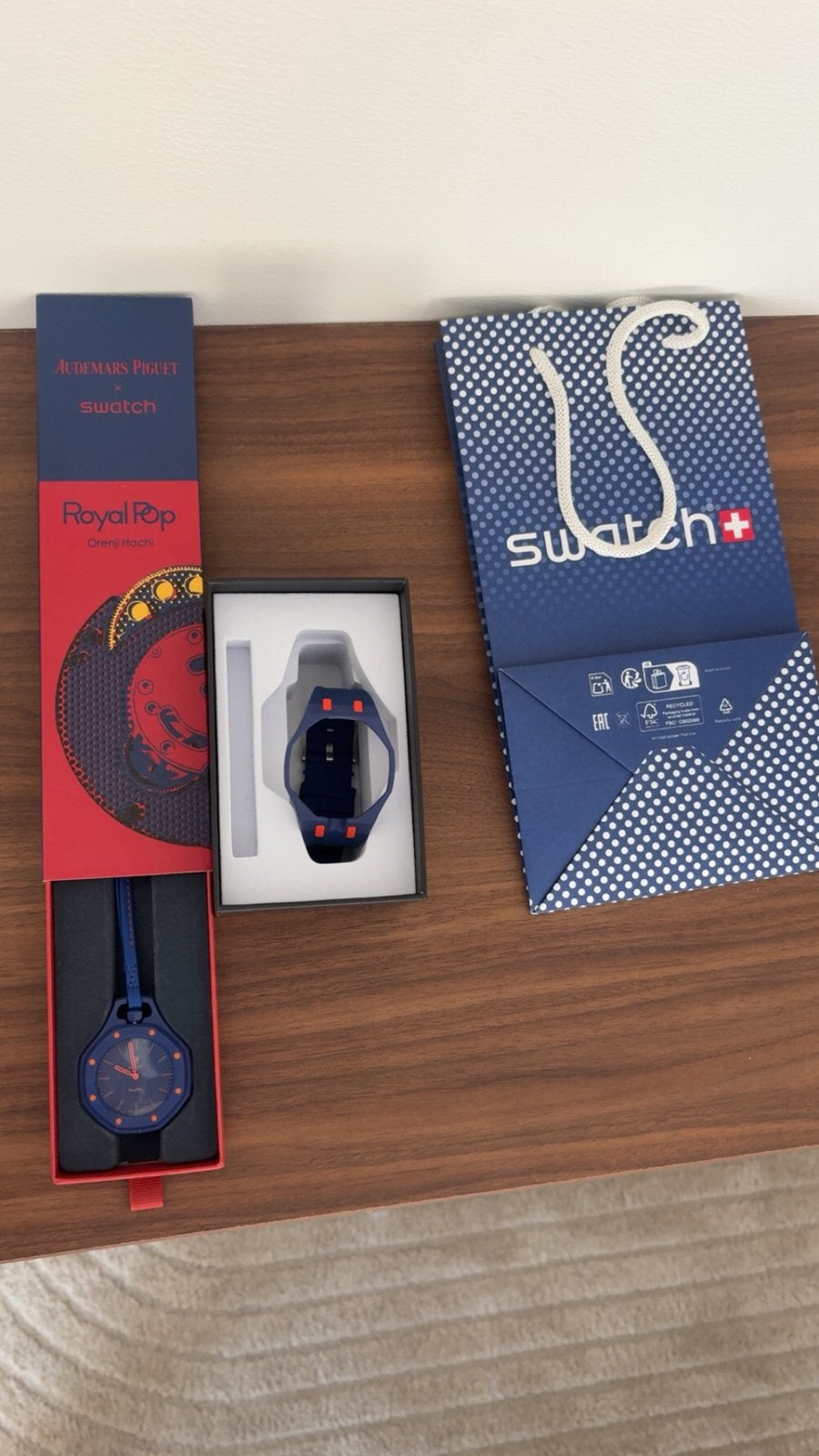 AP x Swatch Collab, Ophalen of Verzenden, Zo goed als nieuw, Swatch
