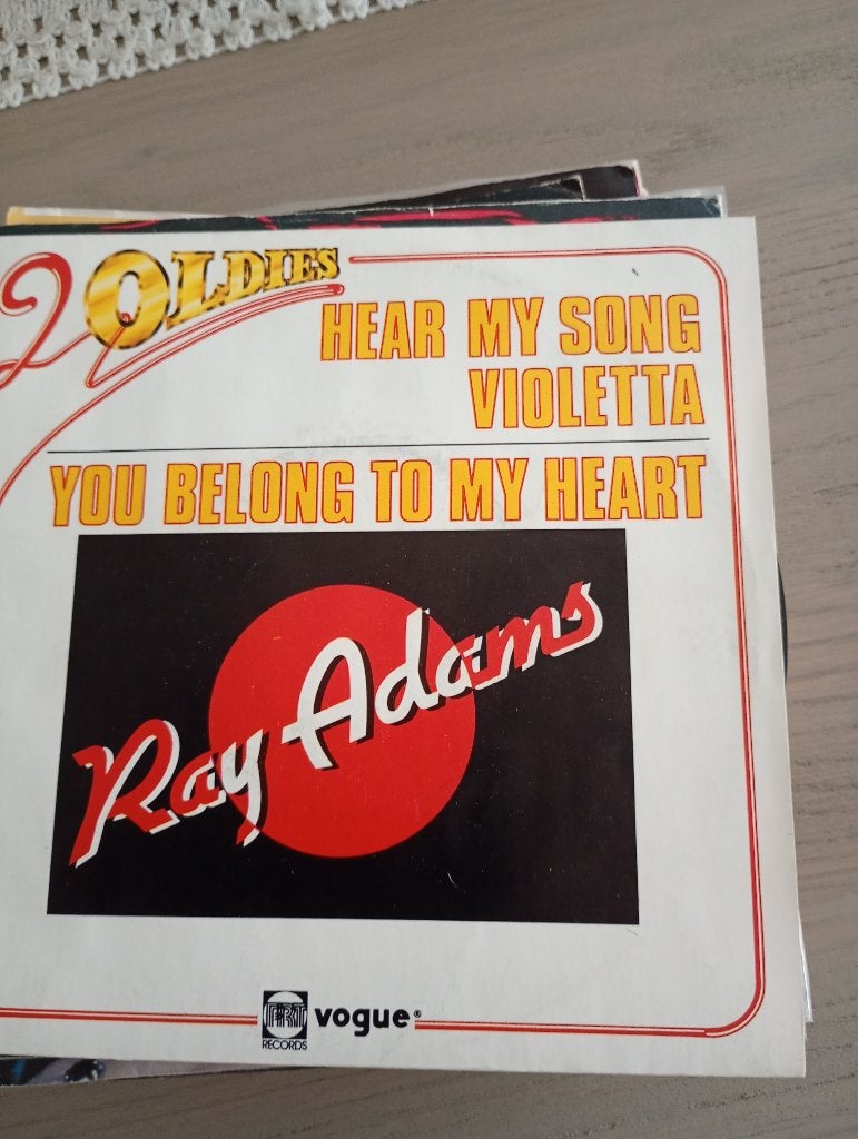 Ray Adams - Hear my song Violetta, Pochette photo, 7 inch, Utilisé, Pop
