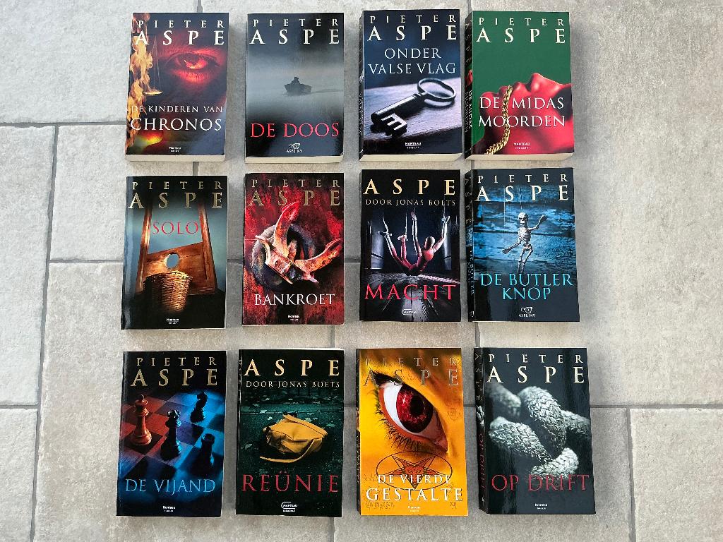 Pieter Aspe thrillers (28 stuks), Boeken, Ophalen of Verzenden, Zo goed als nieuw, Pieter Aspe, België