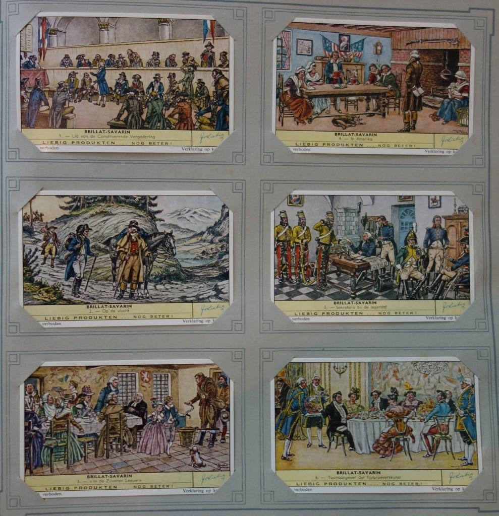 Set Liebig Prenten Brillat-Savarin (1960)., Enlèvement ou Envoi, Gravure, Comme neuf, 1940 à 1960