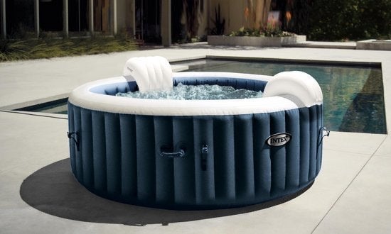 Intex Pure Spa Navy 4 personen, Ophalen, Zo goed als nieuw, Filter, Opblaasbaar