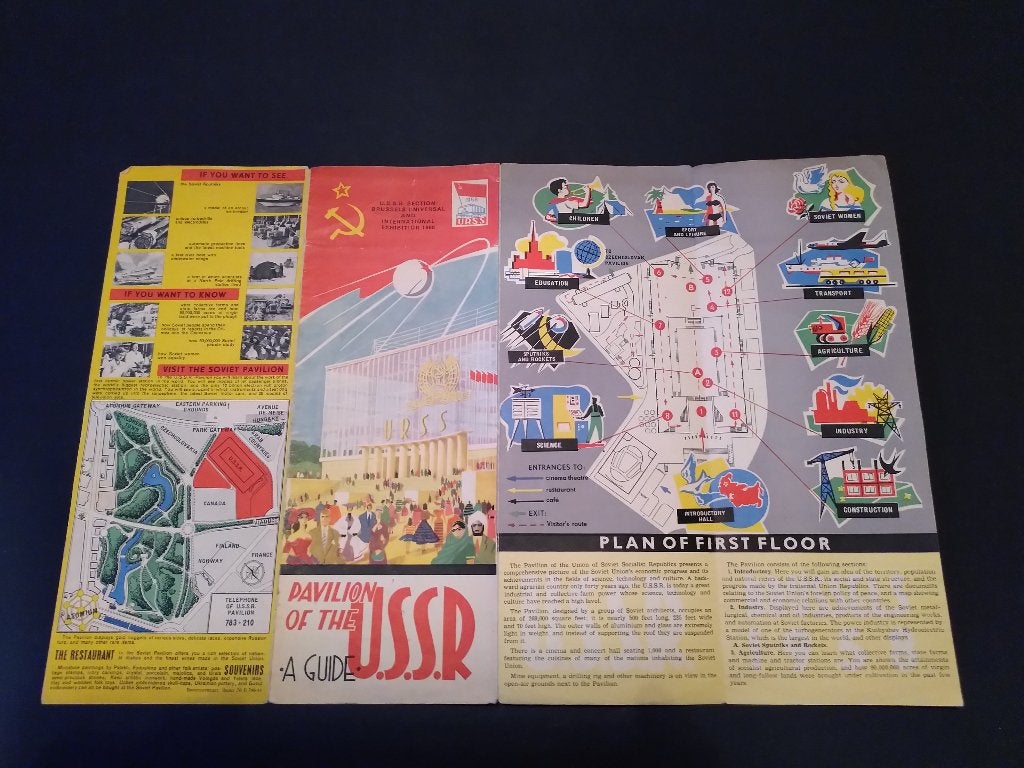 Expo '58 folder USSR, Ophalen of Verzenden