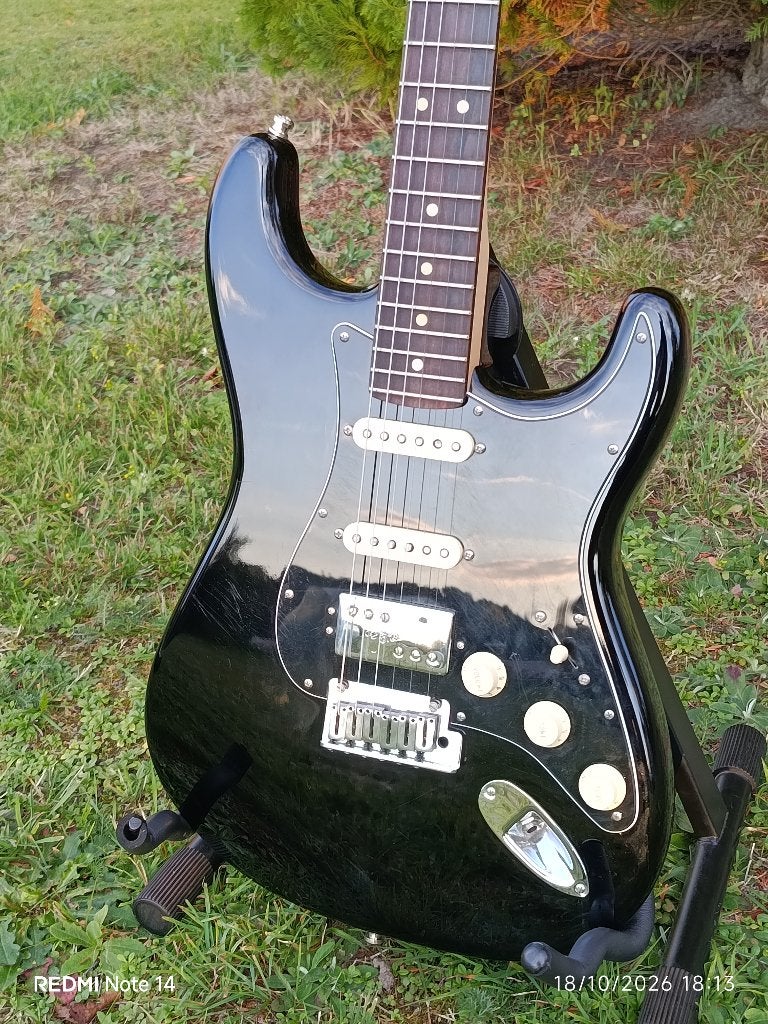 Fender Stratocaster USA modshop HSS Shawbucker+Coa+koffer, Ophalen, Zo goed als nieuw, Hollow body, Fender
