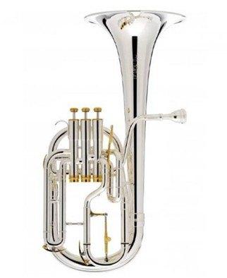 blaasintrumenten, Musique & Instruments, Instruments à vent | Cors, Comme neuf, Saxhorn ou Cor en mi bémol, Avec valise, Enlèvement